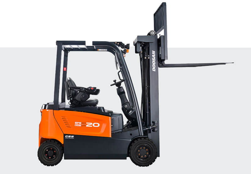 Forklift operator safely handling a commercial load in Wimbledon